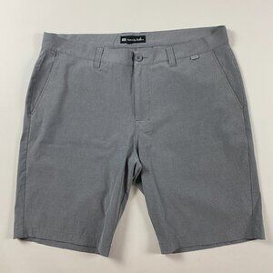 Travis Mathew Shorts Mens 39 x 11 Gray Golf Flat Front